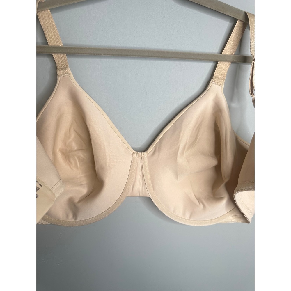 Vanity Fair Comfort Revolution Wirefree T-Shirt Bra Beige Full Coverage SZ 44DDD - Picture 10 of 11